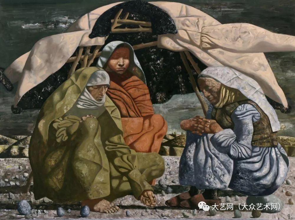 画作哈萨克斯坦俄罗斯画家哈米德萨夫库耶夫hamidsavkuev油画版画作品