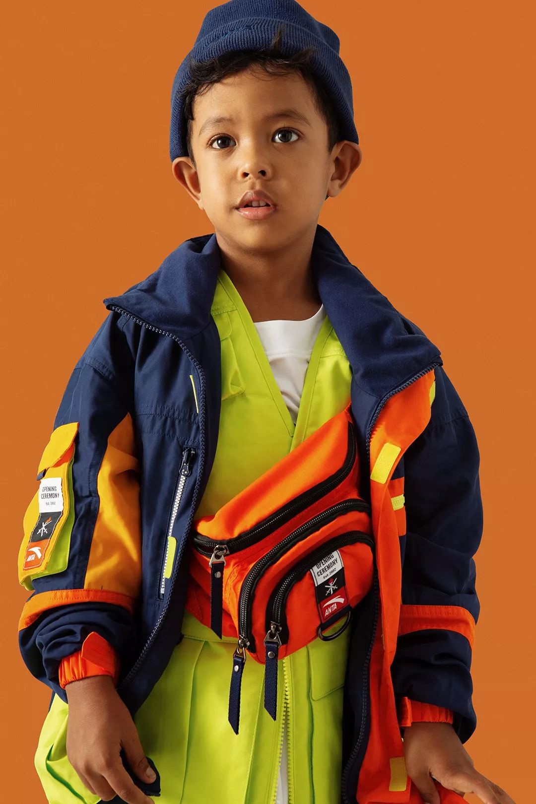 造型示范:anta kids x opening ceremony_leon