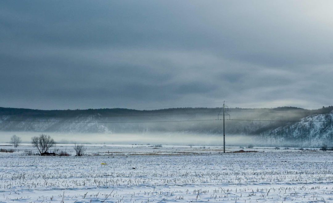 昨天,漠河下雪啦!_北极村