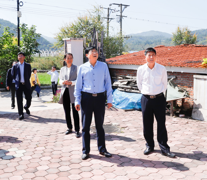 副市长田锡军到我区开展环境保护,脱贫攻坚,农村人居环境整治督导调研