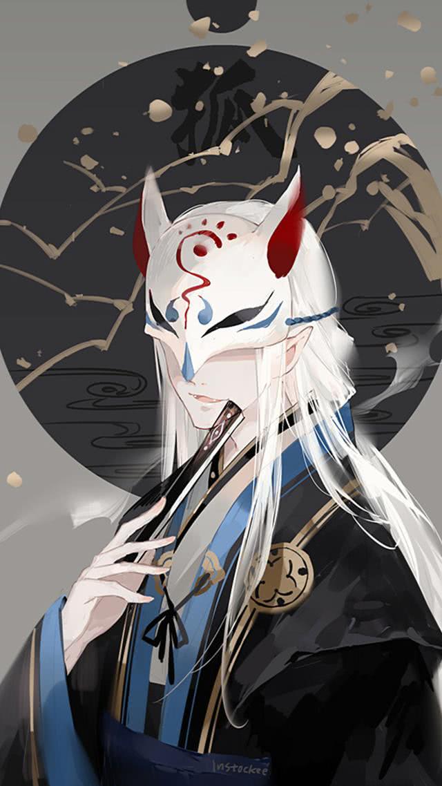 阴阳师手游壁纸蒙面帅哥有点酷