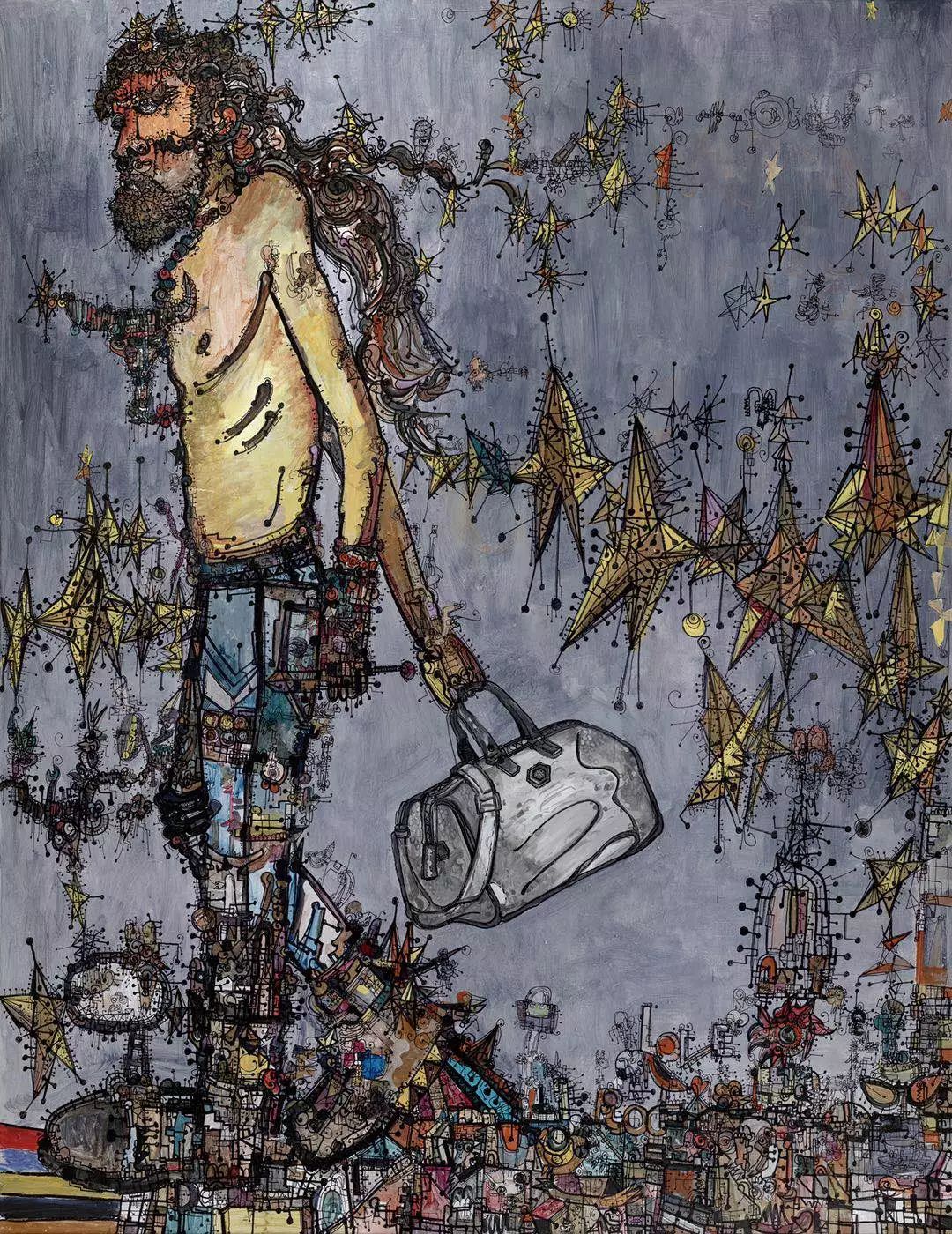 iyartist视频艺术家张长江在绘画世界里无限连接