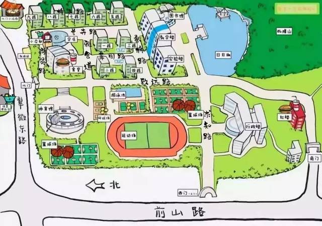 暨南大学本部地图图片