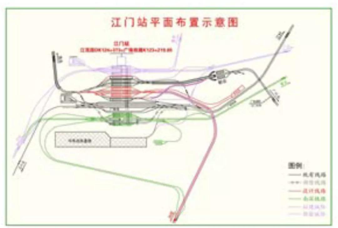 江门东站平面图图片