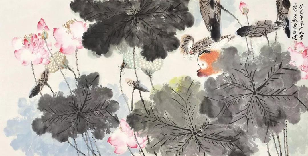 贾广健作品多少钱一平尺贾广健工笔花鸟和山水画拍卖价格