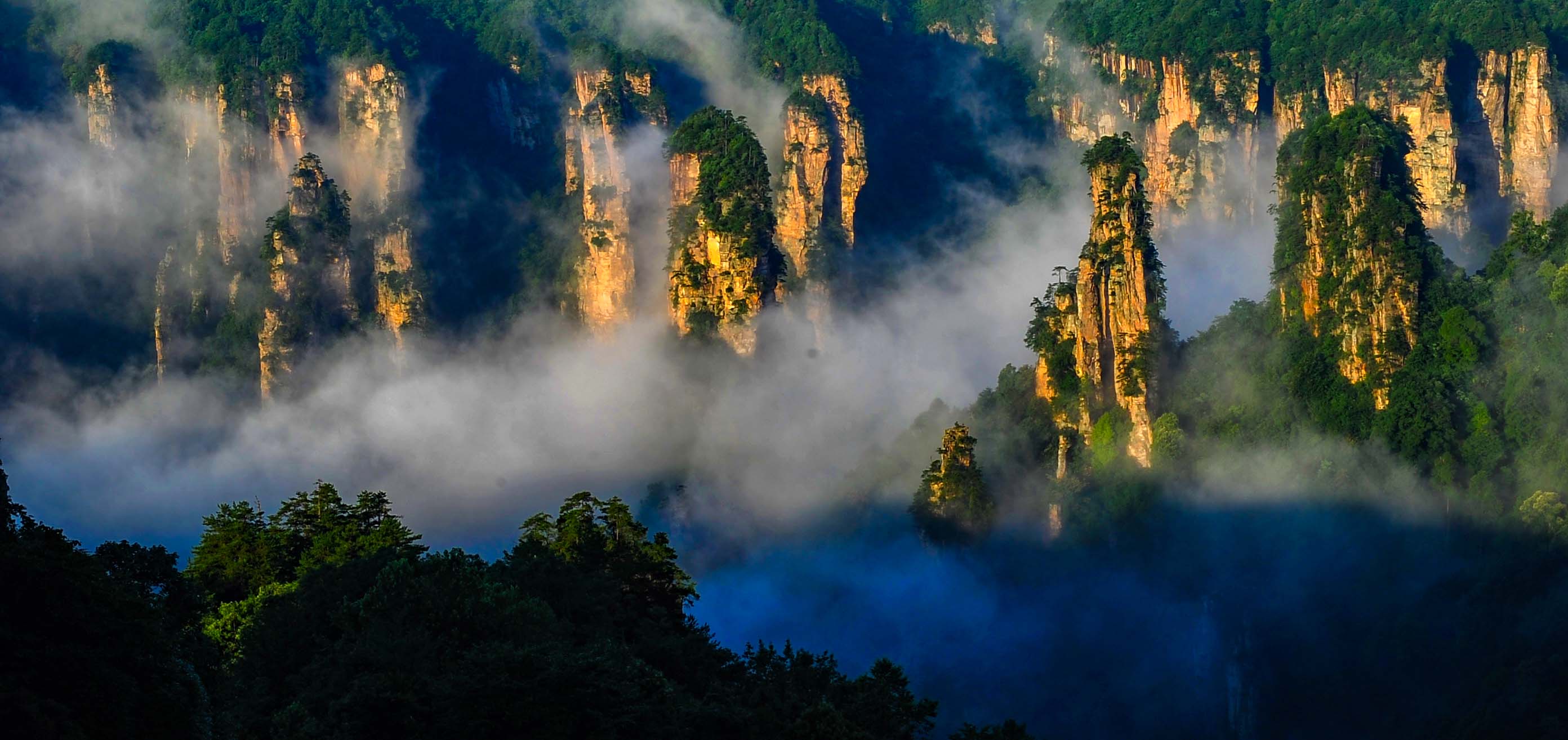 张家界十大景点有哪些图片