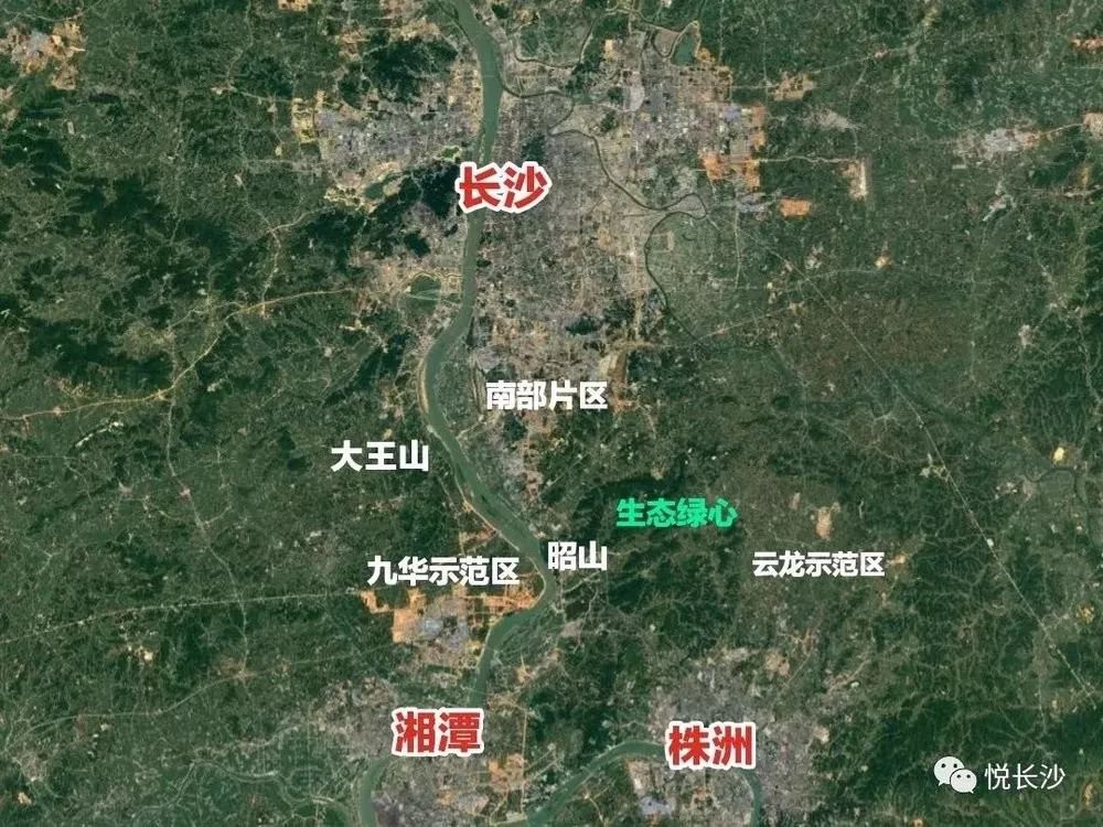 长沙市地形地貌图图片