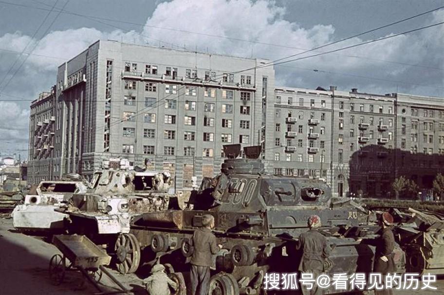 原创二战老照片1942年德军占领下的乌克兰哈尔科夫