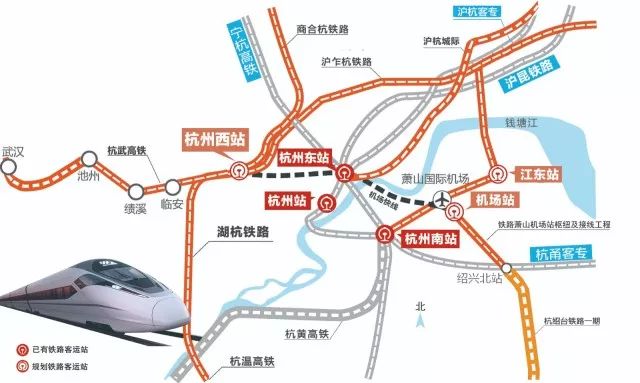 杭州西站枢纽正式开工!2022年建成运营,将引入5条高铁线!