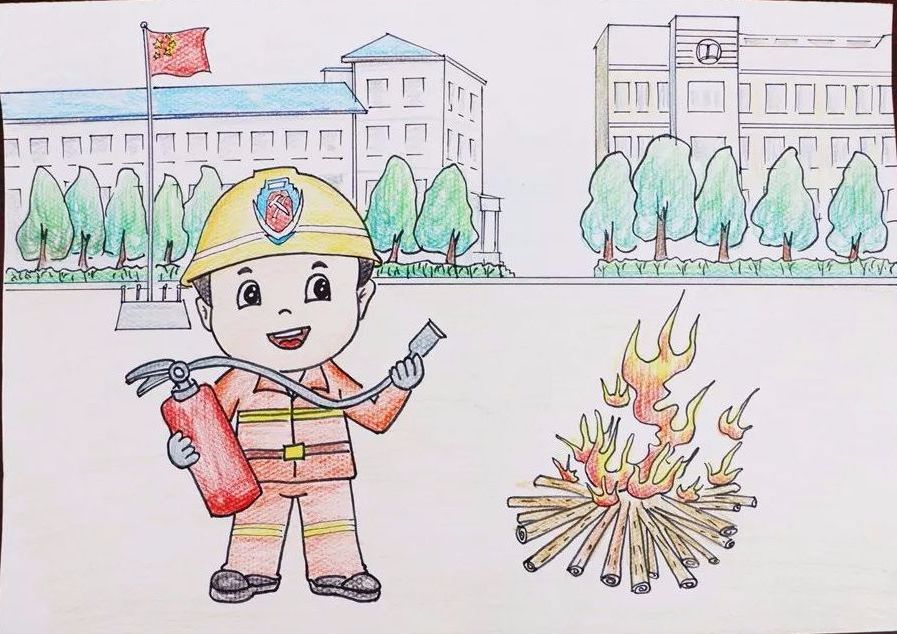牡丹江市我是小小消防员绘画作品新鲜出炉