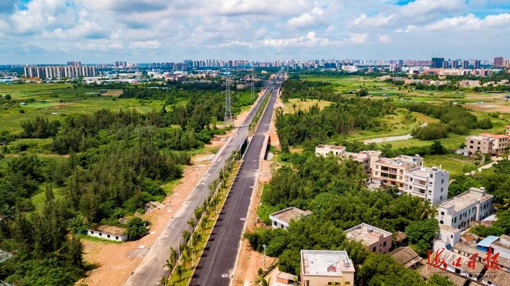 全长2774米海口椰海大道延长线预计9月底通车