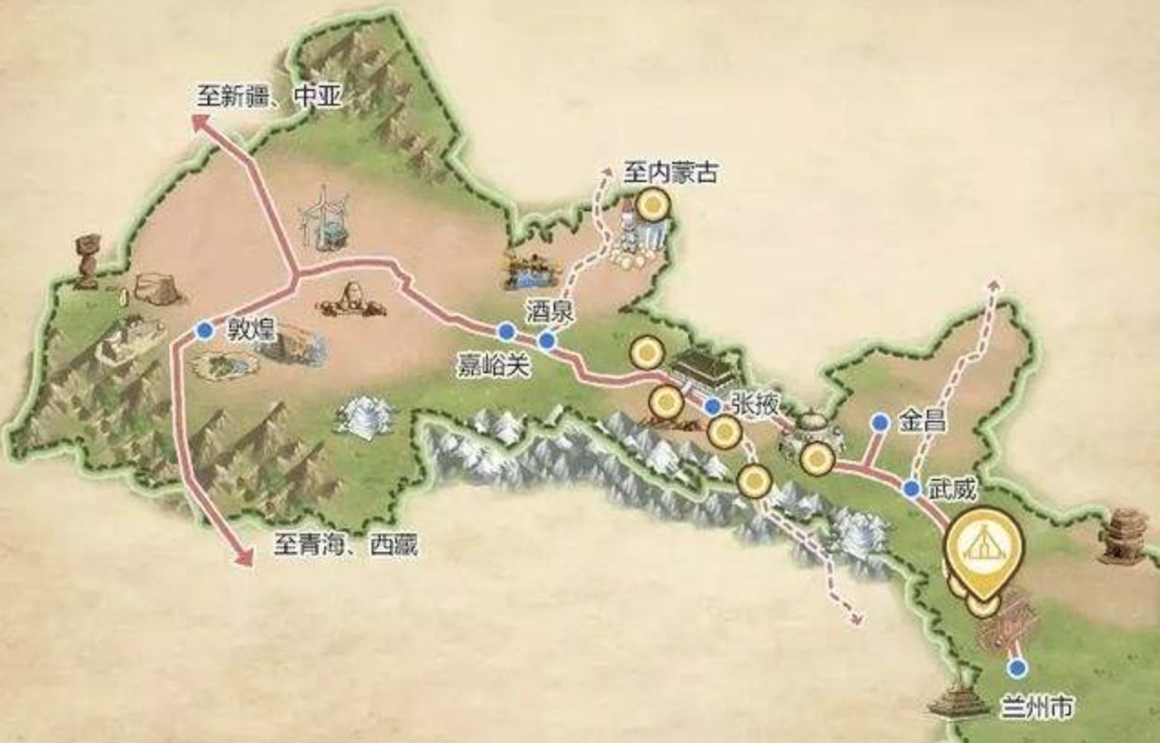 「甘肃兰州旅游攻略地图」_兰州旅游地图高清版可放大