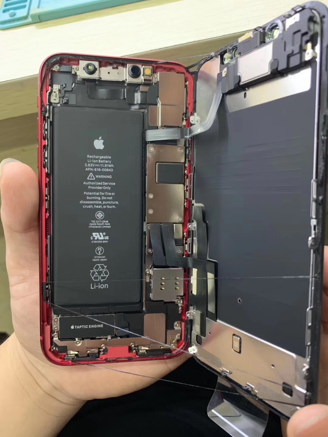 原创iphone11拆解内存电池已经确认有点小失望内部就像艺术品