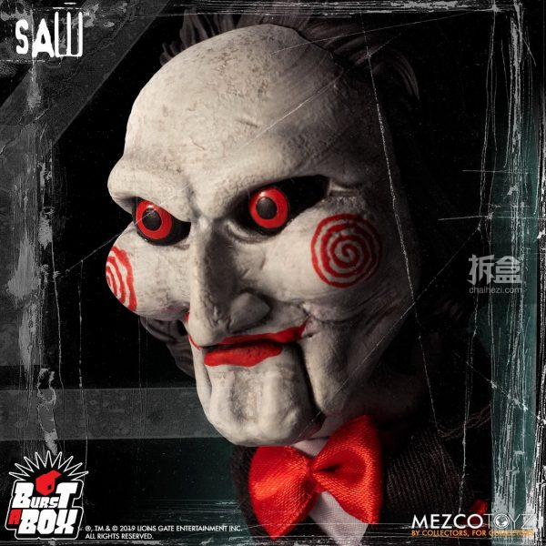 mezco蚂蚁《电锯惊魂》billy比利 14寸恶作剧弹出盒