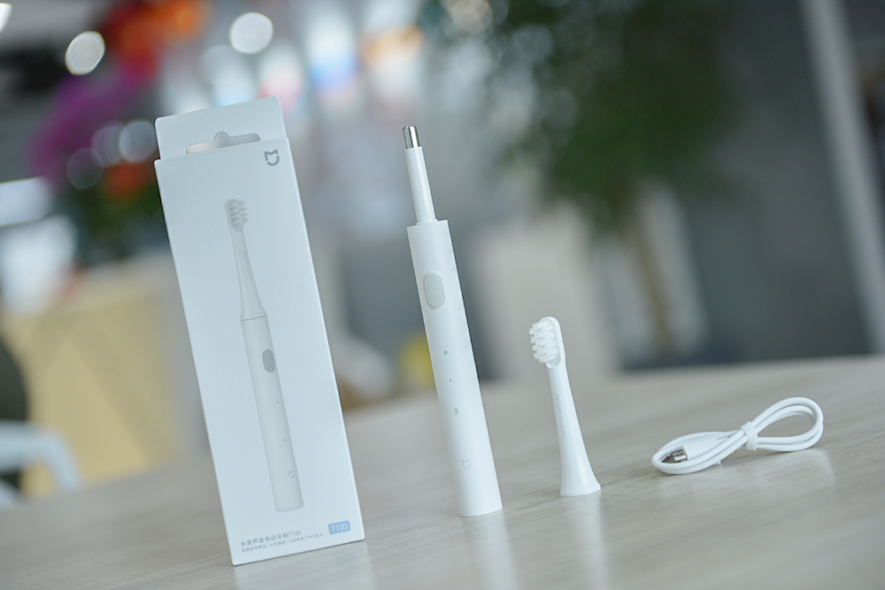 99元3支助力全民普及小米声波电动牙刷t100开箱