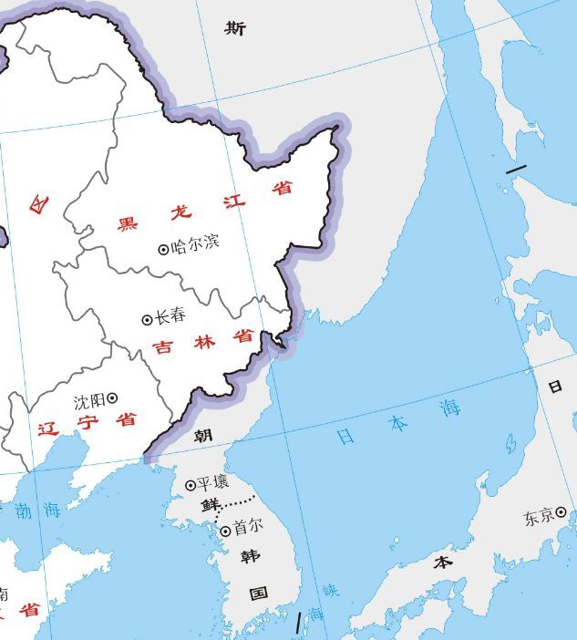 東北三省地理位置示意圖 圖片來