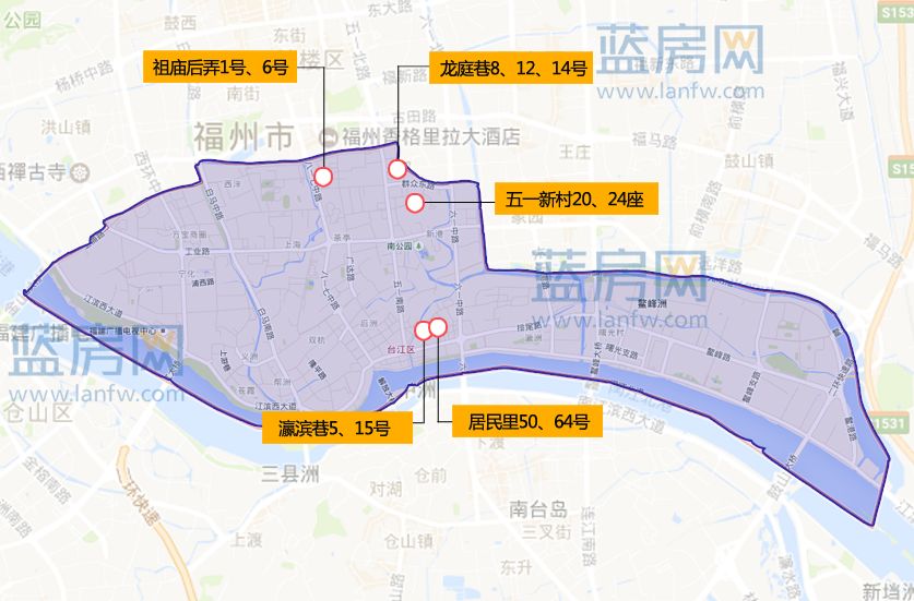 台江区五处拆迁同样不可选择货币补偿安置房仅可选择鹤林或仓山