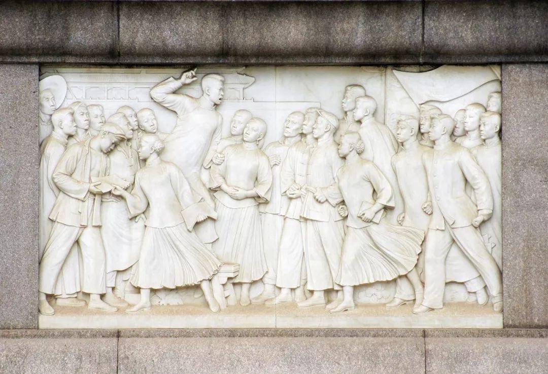 人民英雄纪念碑上的抗战浮雕.