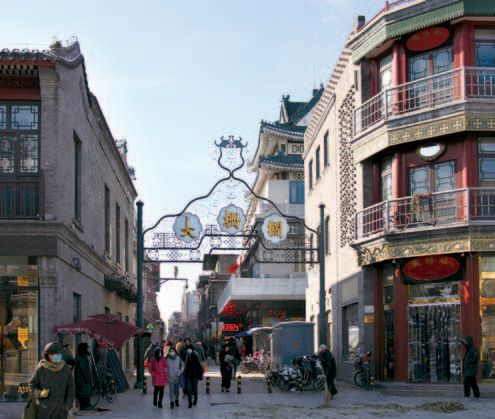 前门大街大栅栏图片,前门大栅栏商业街,大栅栏为啥叫大栅栏_大山谷图库