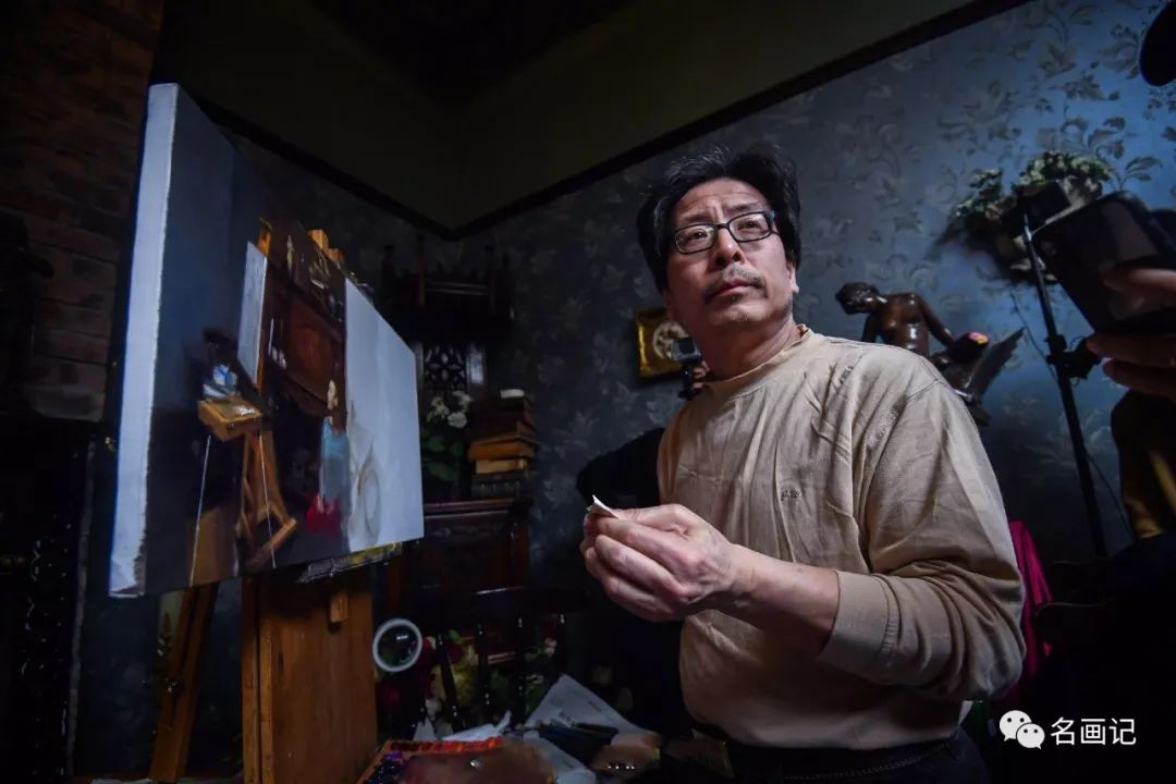 欣赏冷军我是写生直接画人
