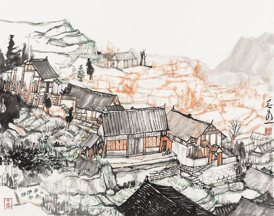 林容生别具一格的青绿山水画家