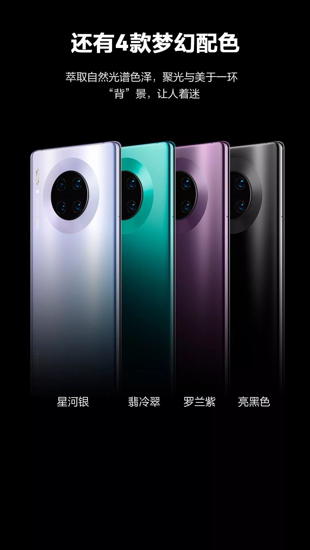 一张图看懂huawei mate30系列手机最全亮点