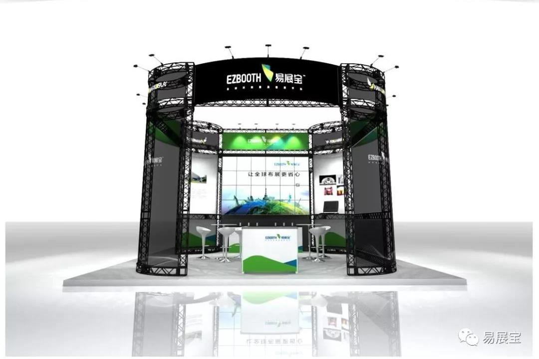 黑精灵桁架系列展台亮相第十八届上海国际广告标识展