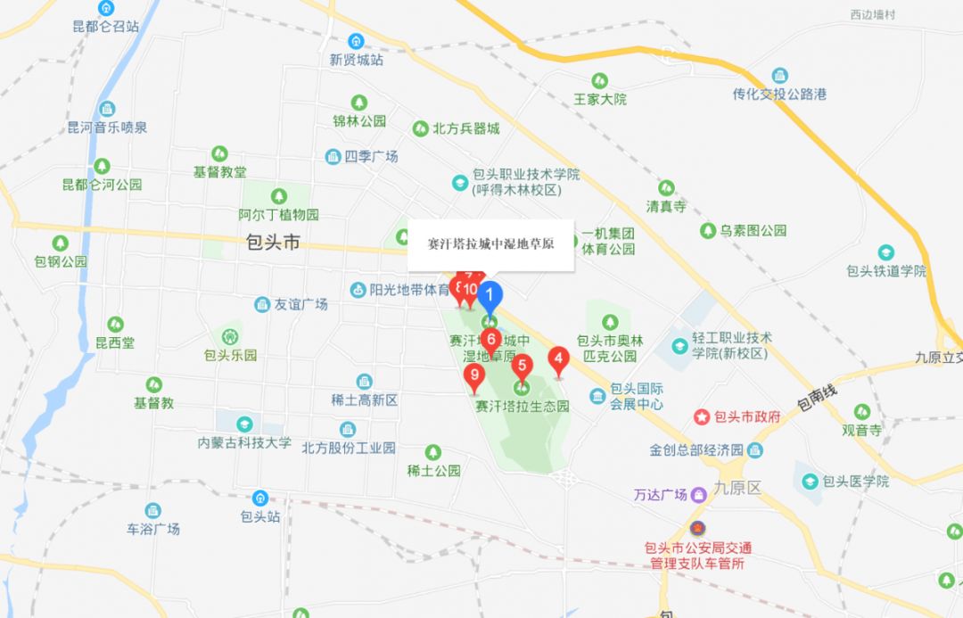 赛汗塔拉城中草原地图图片