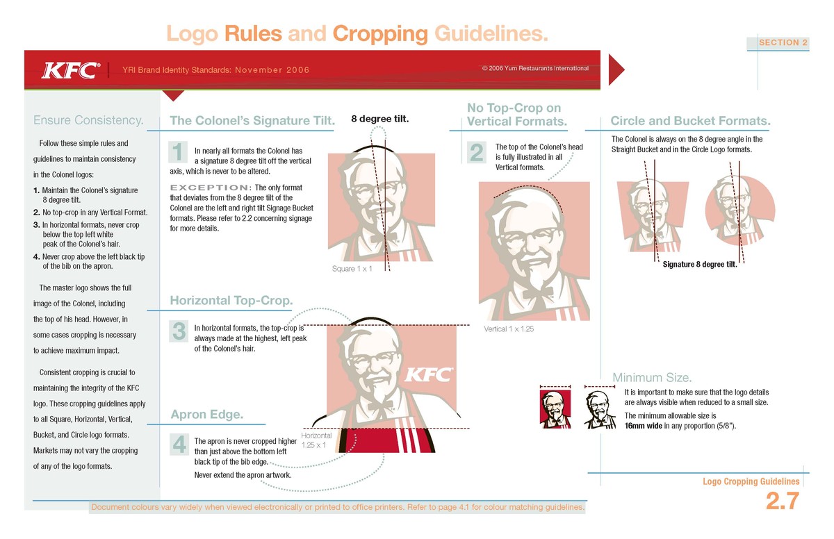 kfc肯德基logovis系统设计欣赏