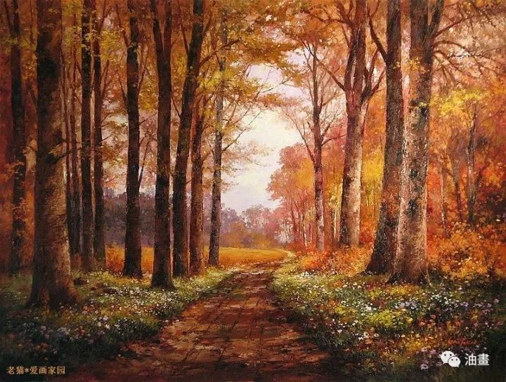 这位画家笔下的秋天真美
