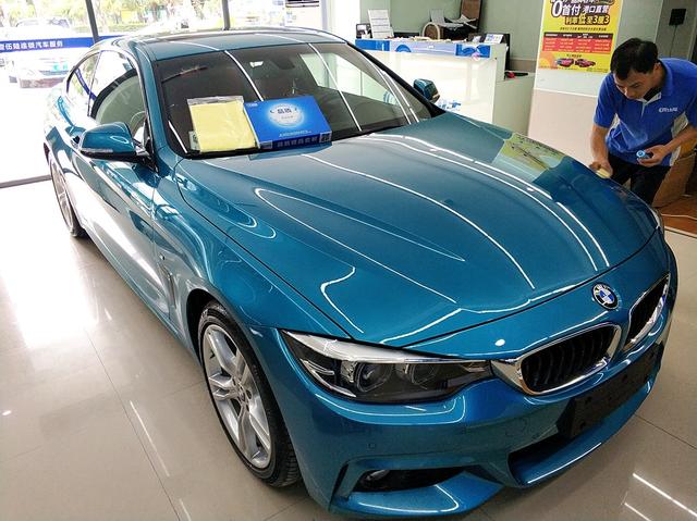 海岸蓝的宝马4系全车镀晶案例镀晶有没有必要看完你就知道了