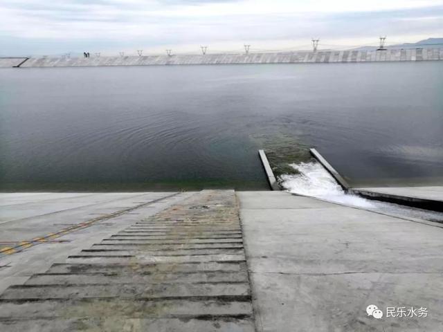 民乐县金山一号水库下闸蓄水