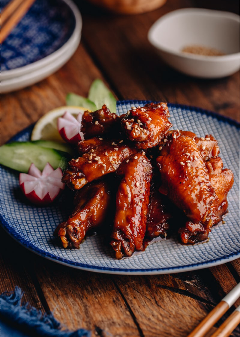 原创,自制日本照烧鸡翅,好吃不腻,解馋肉食,好吃到舔手指.