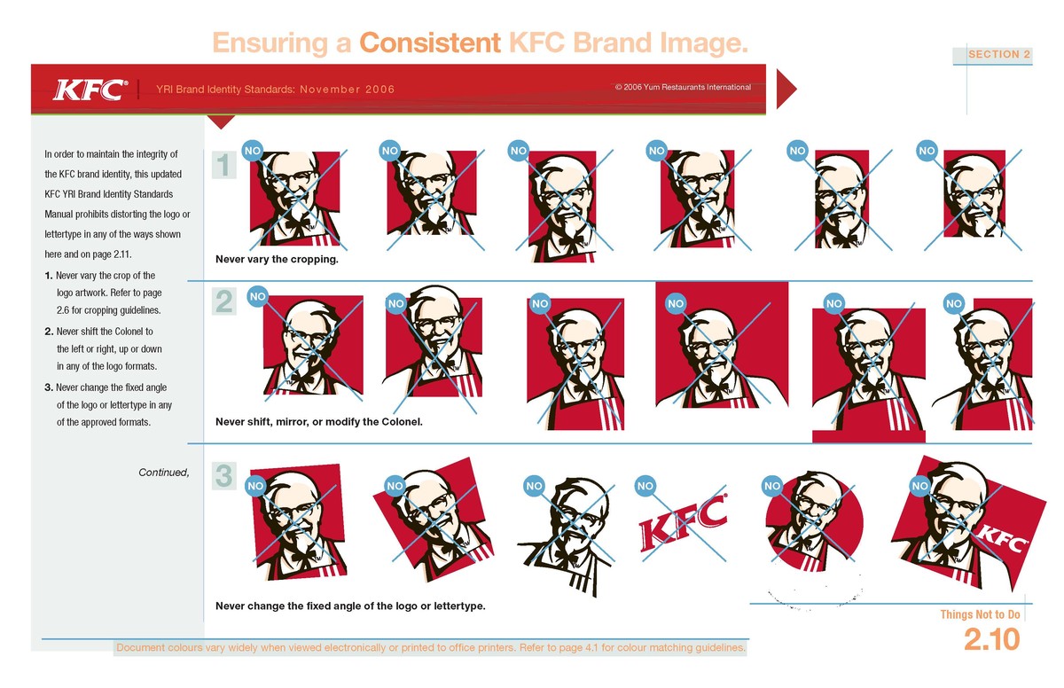 kfc肯德基logovis系统设计欣赏