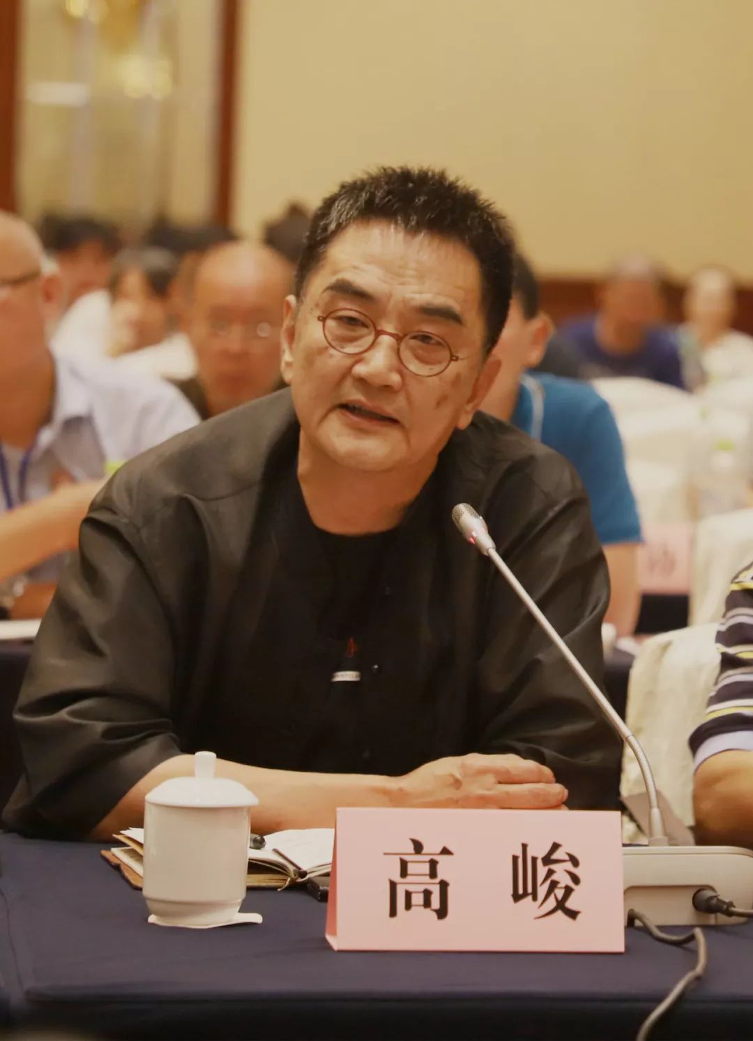 北海市老领导帅立国,廖德全,顾文依次发言会议由市委常委,宣传部部长