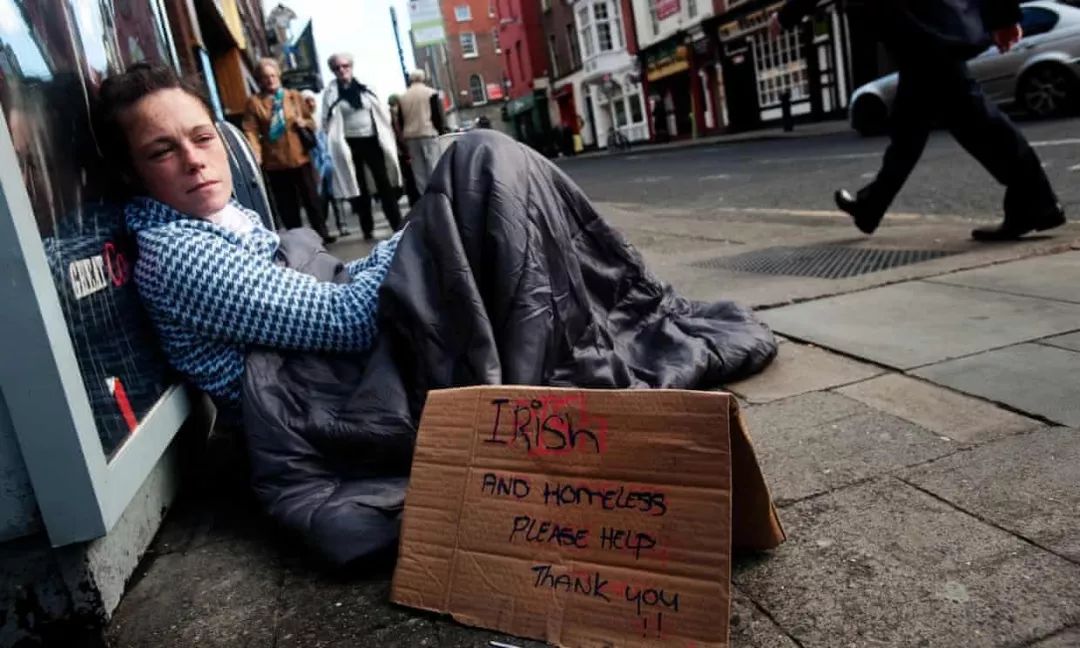 爱尔兰农村地区无家可归者超1400人