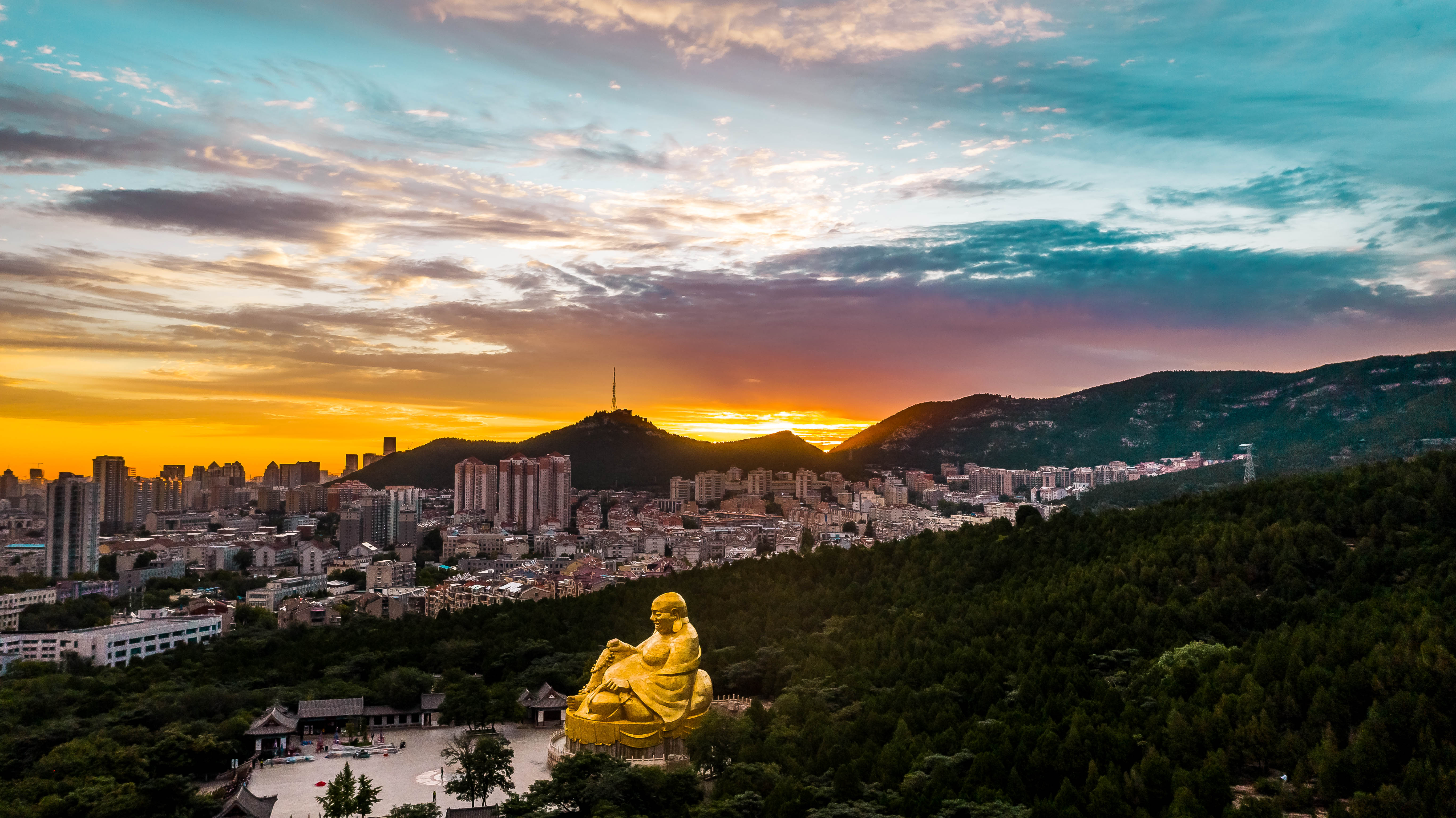 济南千佛山照片图片