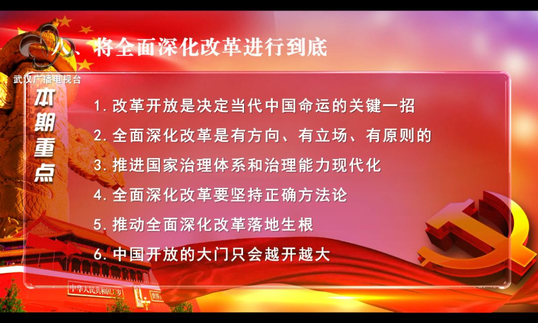 学习纲要微视频丨8将全面深化改革进行到底关于新时代坚持和发展中国