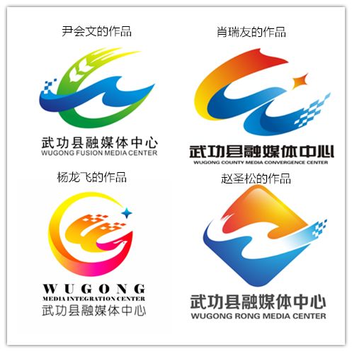 公示武功县融媒体中心形象标识logo新鲜出炉