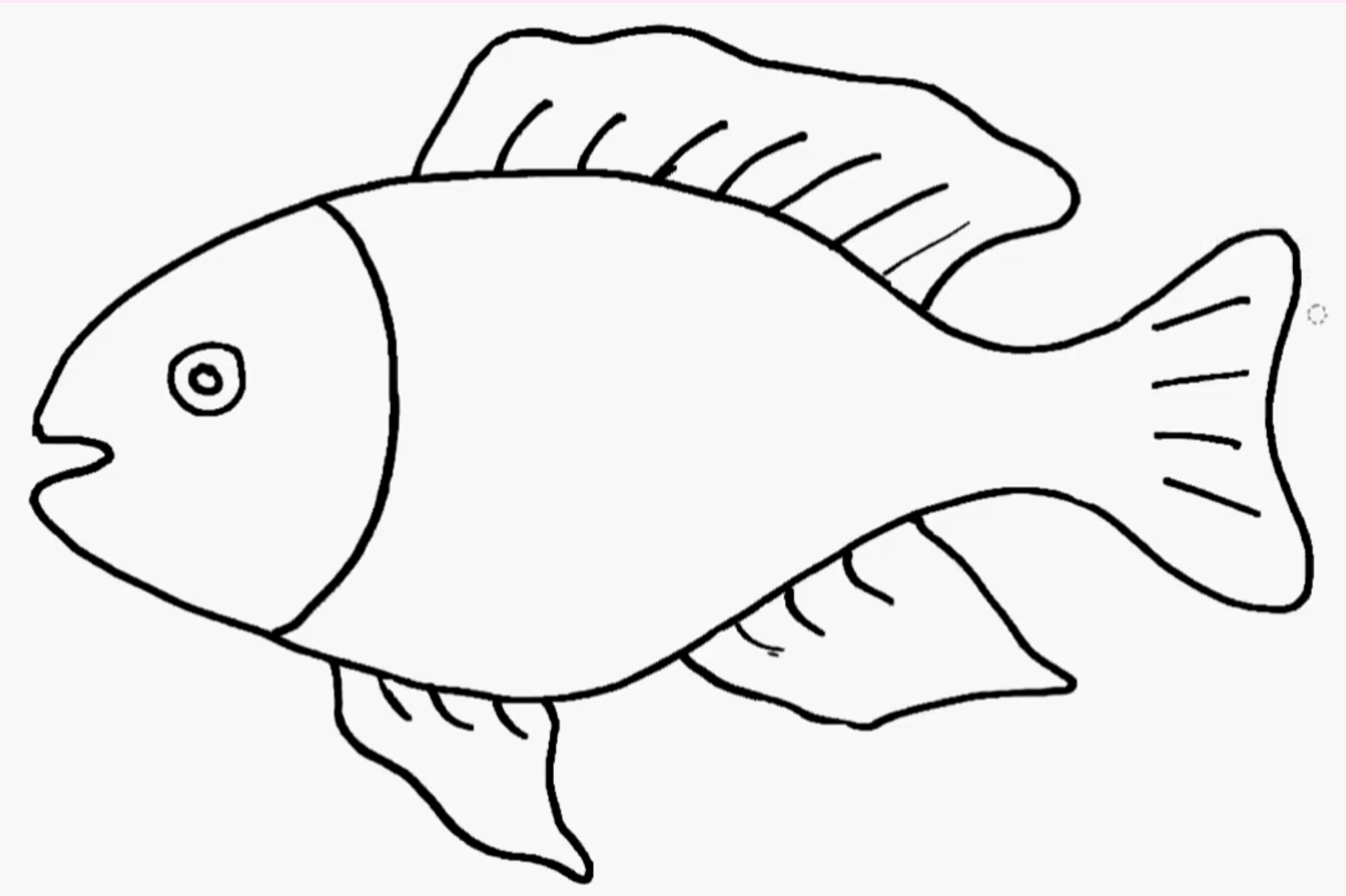鱼简笔画简单美术图片