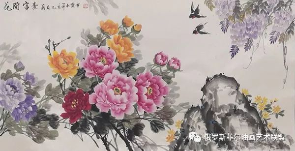 一枝独秀女中绘画奇才中国女画家李松霞作品欣赏