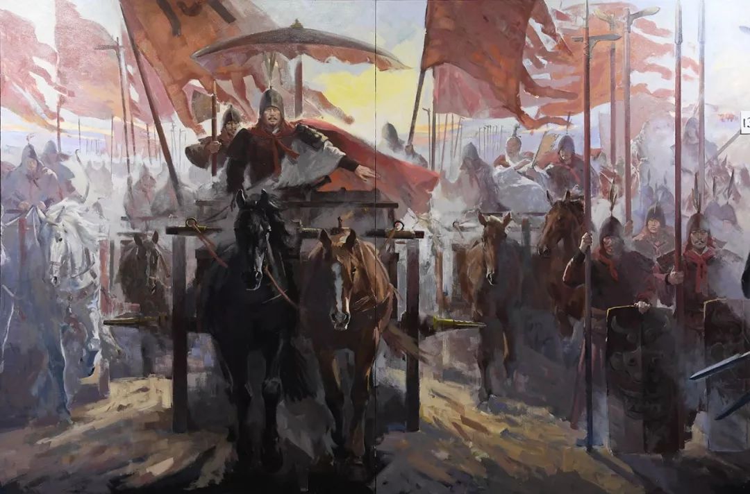 《牧野之战》 作者:王少泽尺寸:200x300cm 材料:布面丙烯《以后的以后