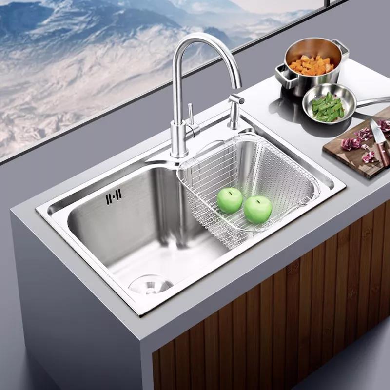 邦克不锈钢水槽水易净61工艺新高度水槽新净界