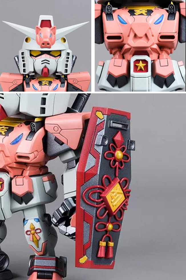 万代南梦宫宣布中国风十二生肖高达亥猪公仔亮相