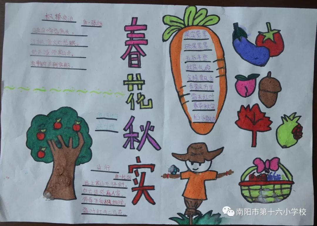 感恩秋实收获幸福南阳市第十六小学校本四季课程之秋实节