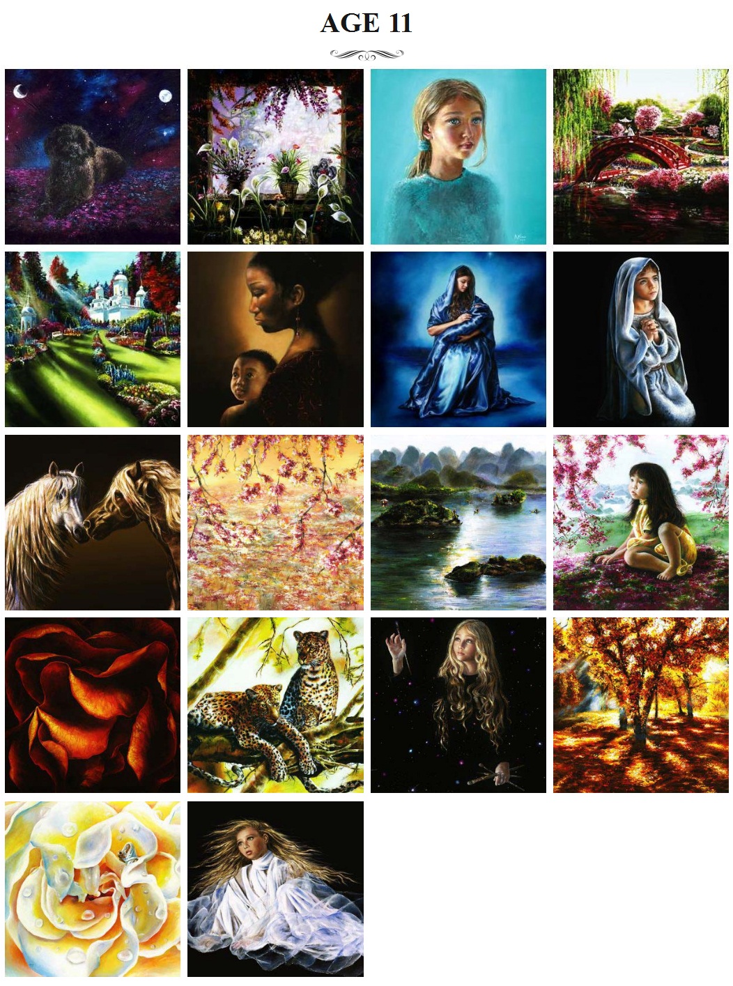 神童画家akianekramarik11岁画作欣赏高清大图