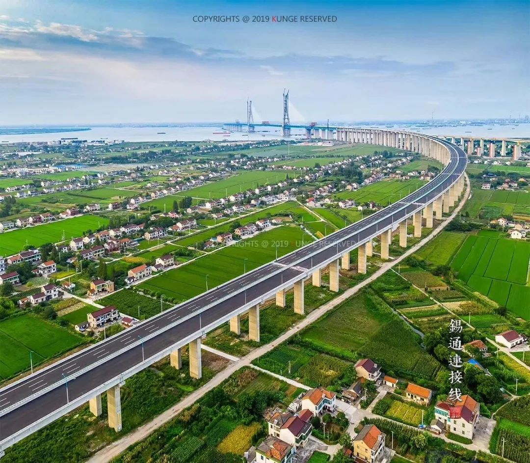 本月底,锡通高速张家港段预先开通这个路段!