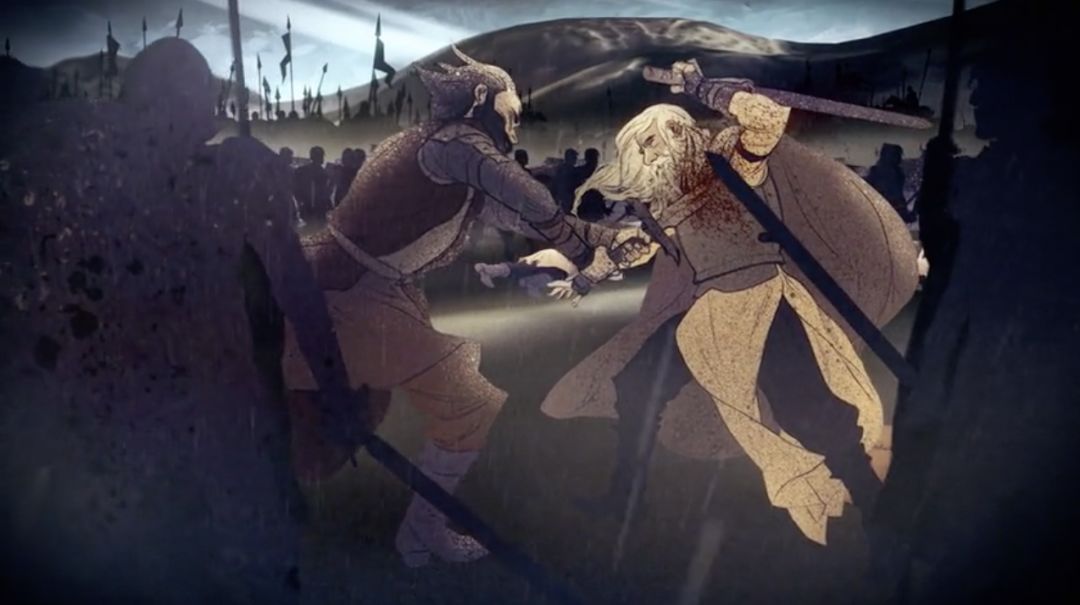 最终,在与奥里斯的决斗中,他如愿光荣地战死沙场.