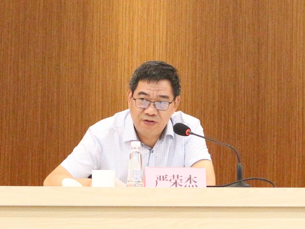 严荣杰在讲话中强调,当前,全党上下正在扎实开展"不忘初心,牢记使命"