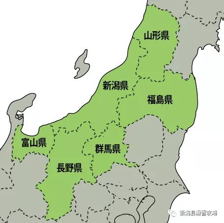 下越位于县的东北方面,上越位于新潟县的西南方向,从地图上来看,新潟
